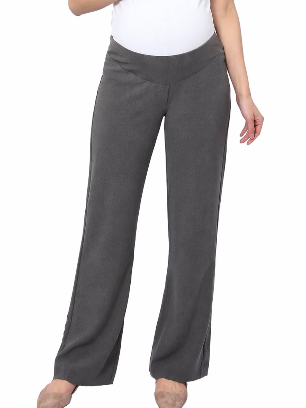 Three Seasons Maternity Dress Pant-Grey